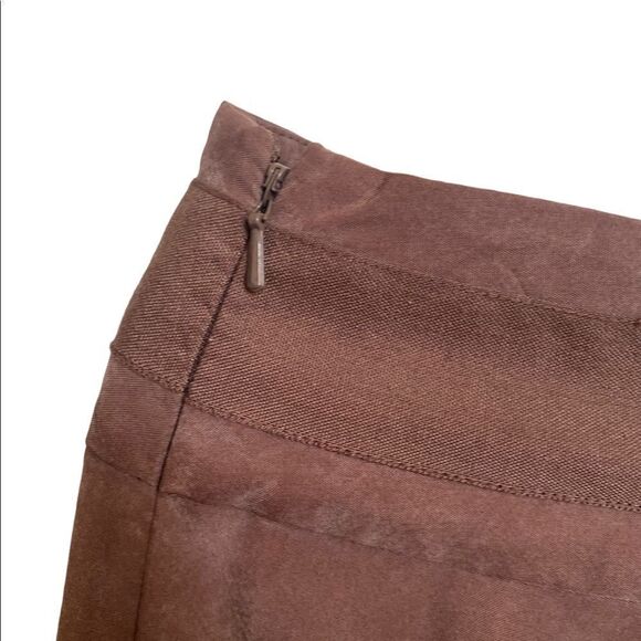 Forth & Town Silk Pants Brown Size 12 - Picture 4 of 6